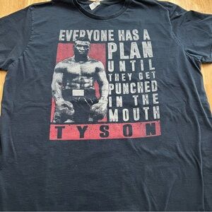 Tyson Graphic Tee 2XL – “Everyone Has a Plan” Quote